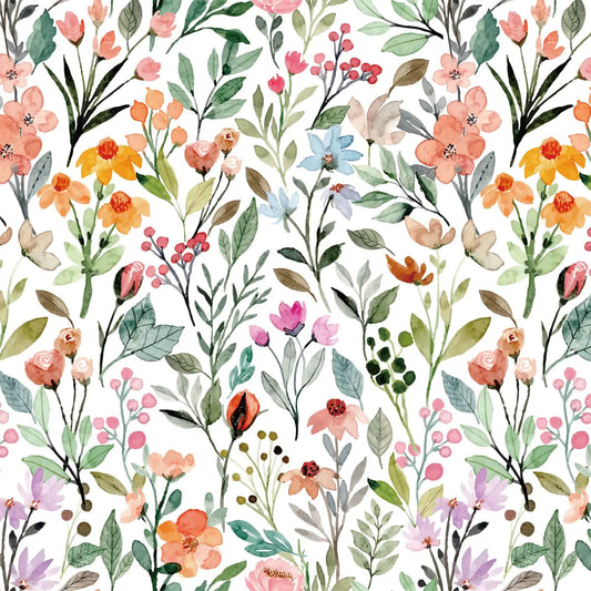 Floral - Peel & Stick, 17.3"x78.7"