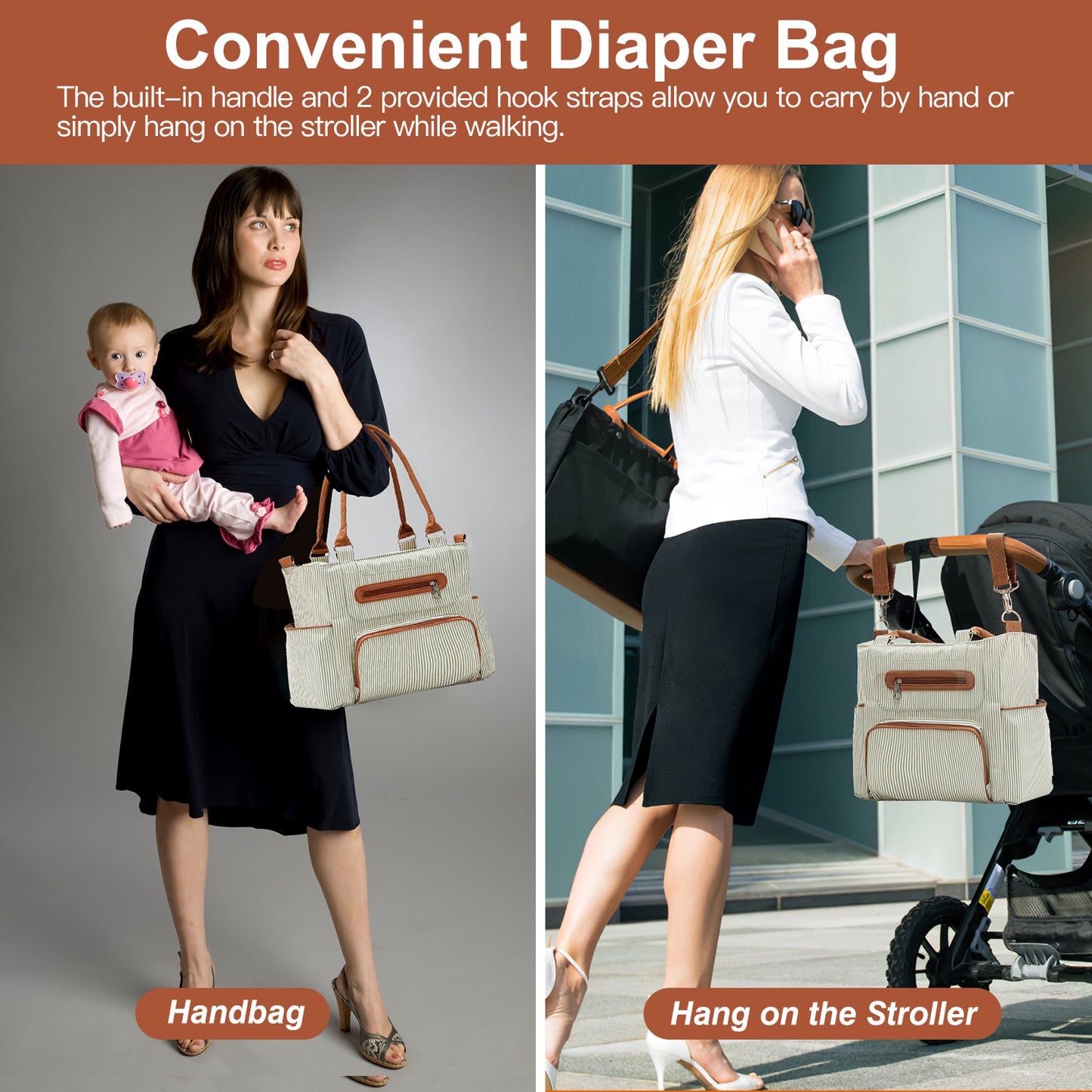 8-Piece Diaper Bag Set