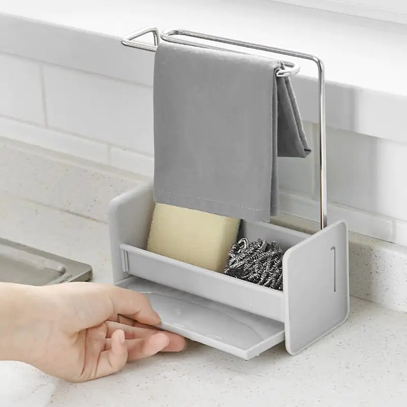 Detachable Stainless Steel Sponge Rack
