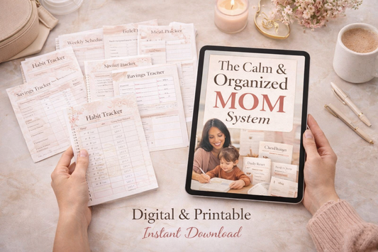 The Mom System™ | Home, Money & Family Planner (Digital Download)