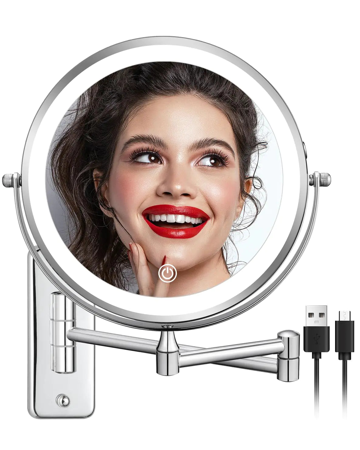 Rechargeable Wall Makeup Mirror