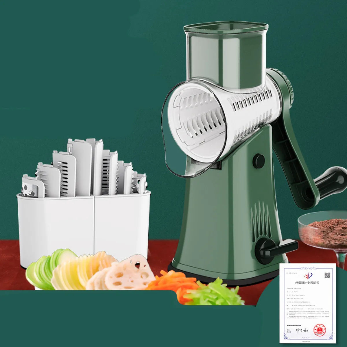 5-in-1 Rotary Veggie Cutter Pro