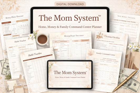 The Mom System™ | Home, Money & Family Planner (Digital Download)
